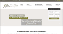 Desktop Screenshot of nationalhotel-jerusalem.com